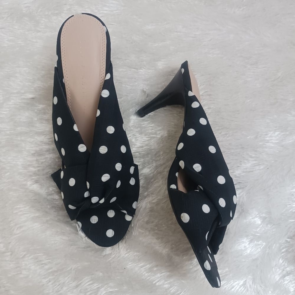 Kelly & Katie polka dot open toe heels kerralla sandals size 9.5